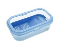 Joselin Tanque de Tortugas para Uso Doméstico con Solárium, Tanque de Cría Mixto para Peces y Tortugas, Tanque de Acuario para, Tipo Azul