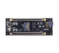 Joselin Tarjeta Adaptadora PCIe4.0 X16. Tarjeta Elevadora PCIe4.0 X16 A SFF-8654 8i. Requiere Compatibilidad con Placa Base para la División X4+X4.