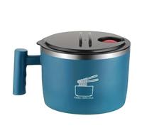 Joselin Tazón de Ramen, Recipiente para Almuerzo, Tazones Grandes de Sopa Tailandesa de 1000 Ml, Tazones de Cereales para el Hogar, la Cocina y para Acampar (Azul)