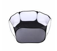Joselin Tienda de Campaña con, Valla Hexagonal, Valla Plegable para Mascotas, Color Negro