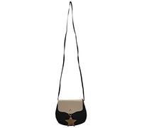 Joselin Versión Coreana De Color A Juego Oval Bolso Del Teléfono Móvil Del Hombro Para Las Señoras Bolsa Pequeña Estrellas Colgando Negro