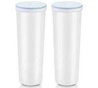 Josenidny 2 recipientes de almacenamiento de pasta de espaguetis transparentes de 2 litros de alto con tapa ajustable, tarro de almacenamiento de alimentos de cocina de plástico múltiple