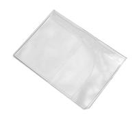 Josenidny 2 x protectora cartera viaje cubierta soporte pasaporte de carpeta, transparente