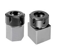 Josenidny ER32 Collet Chucks Block - Juego de 2 soportes de sujeción cuadrados y hexagonales para máquina de torre