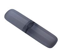 Josenidny Estuche de viaje para cepillo de dientes elástico, soporte para pasta de dientes, antibacteriano, ajustable, color negro, Black