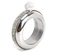 Josenidny Frascos de Pulsera de Acero Inoxidable Petaca PortáTil de para Vino Botella para Beber Jarra Recipiente para Vino de Cocina, Plateado