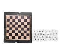 Josenidny Mini de Ajedrez MagnéTico Cartera Aspecto Tablero de Ajedrez Plegable PortáTil Juegos de Mesa de Fiesta Ajedrez Internacional