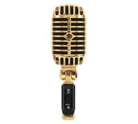 Josenidny Profesional con cable clásico clásico micrófono dinámico vocal micrófono micrófono para actuaciones en karaoke (dorado)