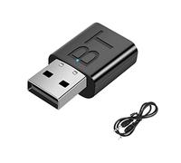 Josenidny Receptor transmisor Bluetooth 5.0 Mini 3.5MM AUX Audio Adaptador inalámbrico Indicador LED Kit 2 en 1 Adaptador USB