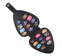 Josenidny - Soporte para guitarra, bolsa de almacenamiento, caja de almacenamiento, incluye 22 mediators de guitarra, bolsa de almacenamiento para bajos/ukeleles