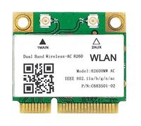 Josenidny - Tarjeta de cubo (1200 Mbps, 8260Hmw, AC 2.4G + 5G Mini tarjeta Pci-E 4.2, tarjeta WiFi Bluetooth 802.11Ac 867 Mbps, para ordenador portátil/ordenador