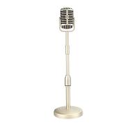 Josenidny Vintage Escritorio Micrófono Apoyos Modelo con Ajustable, Clásico Retro, Soporte de Micrófono, Sillas de Micrófono Falso,