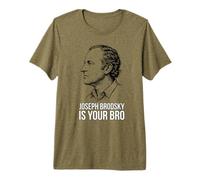Joseph Brodsky es tu Hermano Divertido Amante de la poesía literaria Camiseta Premium