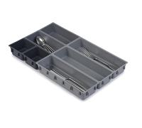 Joseph Joseph Blox Set de 7 Bandejas de Almacenamiento de Plástico para Cosméticos, para Oficina y Utensilios, Organizador de Cajones, Gris