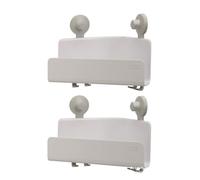 Joseph Joseph Caja de ducha esquinera autodrenante EasyStore, 2 unidades, color blanco