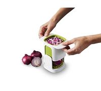 Joseph Joseph ChopCup Picador Manual de Verduras, Cortador de Fruta, Cortador de Cebollas, Patatas, Acero Inoxidable