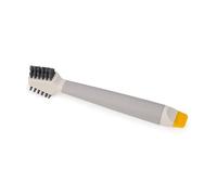 Joseph Joseph CleanTech Cepillo 3 en 1 para Limpieza en Detalle, Forma de V para Lechada, Cerdas Planas y Raspadoras, Mango Antideslizante