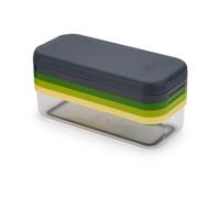 Joseph Joseph Multi-Prep Compact 4 en 1 Cortador Multifuncional de Cocina, Madolina, Picadora Manual de Verduras, Rallador, con Contenedor