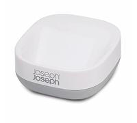 Joseph Joseph Cuarto de baño Slim, compacto, Jabonera con base antideslizante, Blanco/Gris
