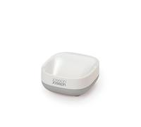 Joseph Joseph Cuarto de baño Slim, compacto, Jabonera con base antideslizante, Blanco/Gris