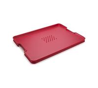 Joseph Joseph Cut&Carve Plus Tabla de cortar multifunción (Extragrande) - Roja