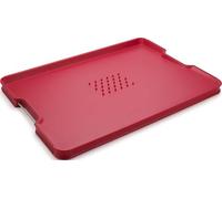 Joseph Joseph Tabla de cortar Cut&Carve Plus multifunción Extragrande Roja