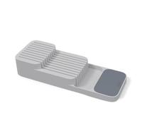 Joseph Joseph Bloque de cuchillos Drawer Store – Horizontal de 2 niveles, 9 ranuras, Gris