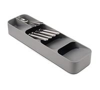 Joseph Joseph Drawer Store Organizador Compacto para Cajones de Cubiertos, 6 Compartimentos, Capacidad para más de 24 Piezas, Gris