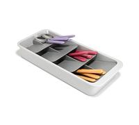 Joseph Joseph DrawerStore Organizador de Cubiertos para Cajón, Compacto, Desmontable, Plástico Reciclado, Grande
