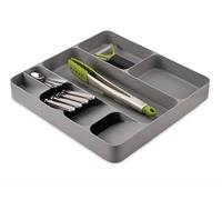 Joseph Joseph DrawerStore Organizador de Cubiertos, Utensilios de Cocina y Accesorios, Almacenamiento en Cajón, Gris