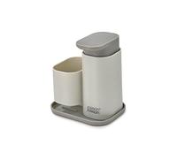Joseph Joseph Duo Dispensador Jabón Cocina con Soporte para Esponja, Organizador y Almacenaje para Fregadero Cocina, Gris