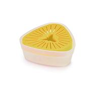 Joseph Joseph Duo Exprimidor Manual para cítricos, Tapa reversible, Almacenamiento Compacto, Exprimidor de Naranjas y Limones, Amarillo