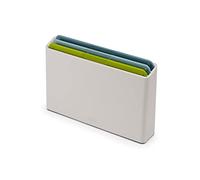 Joseph Joseph Duo Icon Juego de 3 Tablas Cortar de Cocina con Código de Colores y Estuche de Almacenamiento, Plastico, Multicolor