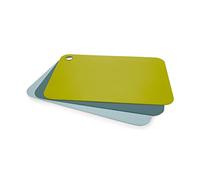 Joseph Joseph Duo Juego de 3 Tablas de Cortar en Plástico, con Código de Colores, Flexibles, Fáciles de guardar, Apta para lavavajillas, Multicolor