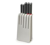 Joseph Joseph Duo - Juego de 5 cuchillos de cocina de acero inoxidable con bloque, Gris