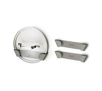 Joseph Joseph Duo Organizador Cajones Cocina, Soporte de Tapas de Ollas y Sartenes, Autoadhesivo para Montaje en Pared, Apto para tapas de hasta 24 cm, Cinta 3M VHB incluida, Gris