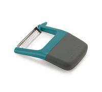 Joseph Joseph Duo Pelador de Patatas, Frutas y Verduras con Mango Ergonómico Antideslizante, Cortador de Juliana y Eliminador de Ojos de Patata, Azul Oscuro