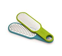Joseph Joseph Duo Ralladores de Cocina Manual, Rallador Verduras, Queso Grueso y Fino, Limón, Cítricos, Azul/Verde