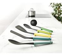 Joseph Joseph Duo Utensilios de Cocina, 5 piezas, Accesorios de cocina resistentes al Calor, Cucharas y Espátulas, Multicolor