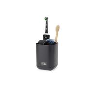 Joseph Joseph Soporte Easy-Store 3 comp., compatible cepillos eléctricos y tradicionales, negro mate