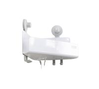 Joseph Joseph EasyStore - Estante de Ducha Esquinero con Espejo Extraíble - Blanco