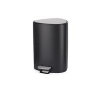 Joseph Joseph EasyStore Luxe Cubo de Basura Pequeno, con Pedal, 5 litros, con Almacenamiento para bolsas de basura, Tapa Cierre Suave, Interior Extraíble, Baño, Dormitorio, Oficina, Negro Mate