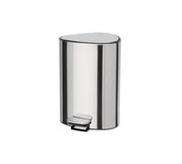 Joseph Joseph EasyStore Luxe Cubo de Basura Pequeno, con Pedal, Acero Inoxidable, 5 litros, con Almacenamiento para bolsas de basura, Tapa Cierre Suave, Interior Extraíble, Baño, Dormitorio, Oficina