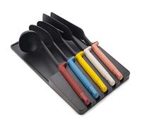 Joseph Joseph Elevate Juego de utensilios de 5 piezas con bandeja de almacenamiento para cajón, multicolor