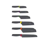 Joseph Joseph Elevate Set de 6 Cuchillos con Mangos Ergonómicos, Cuchillos de Acero Inoxidable Japonés, Multicolor