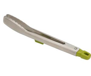 Joseph Joseph Elevate Steel Pinzas de acero inoxidable estilizadas con soporte integrado - Verde