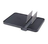 Joseph Joseph Escurreplatos de Plástico Ajustable y Abatible, Escurridor con bandeja recogegotas, Gris