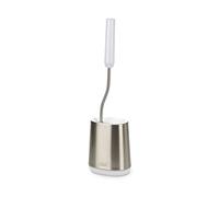 Joseph Joseph Flex Lite - Escobillero fino en Silicona Higiénico, escobilla de baño con mango resistente, piña flexible, con sistema antigoteo, limpieza profunda - Acero Inoxidable, Pequeño