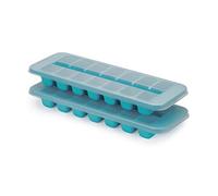 Joseph Joseph Flow, Bandeja de cubitos de hielo fácil de llenar con tapa, apilable, gran capacidad de 14 cubos (paquete de 2)