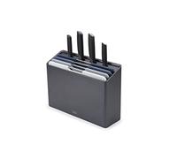 Joseph Joseph Juego de cuchillos y tablas de cortar Folio Plus – 8 piezas con estuche, grafito